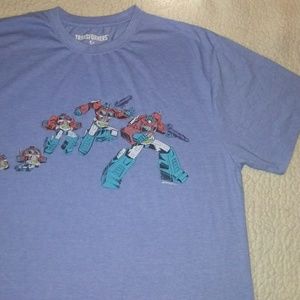 Men's XL hiTranformers light blue t-shirt